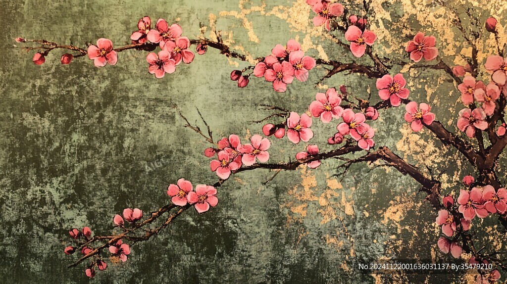桃花壁畫