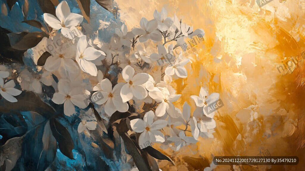 光影丁香花