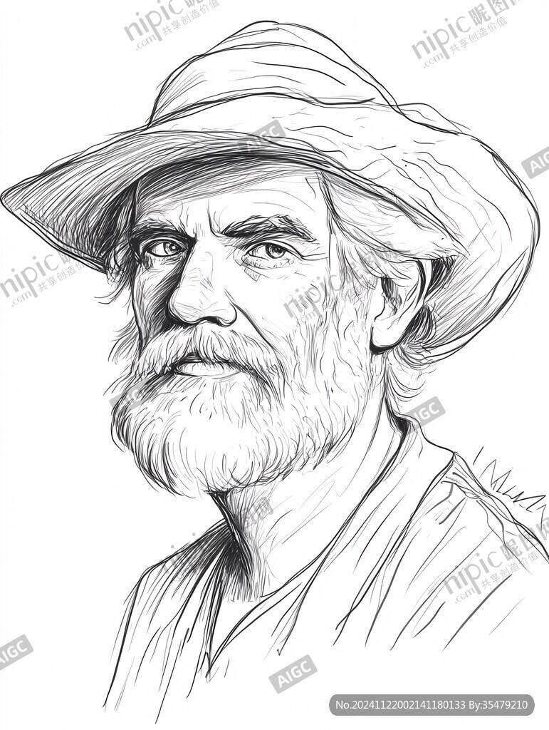 加拿大素描線描鼠繪