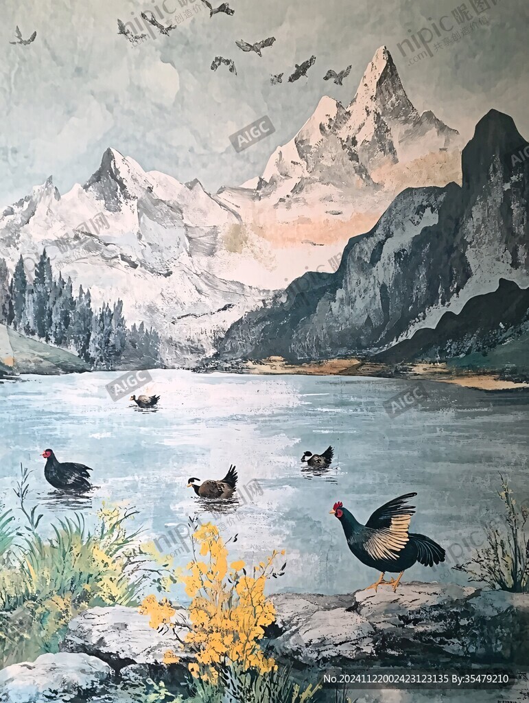 純手工繪制風景