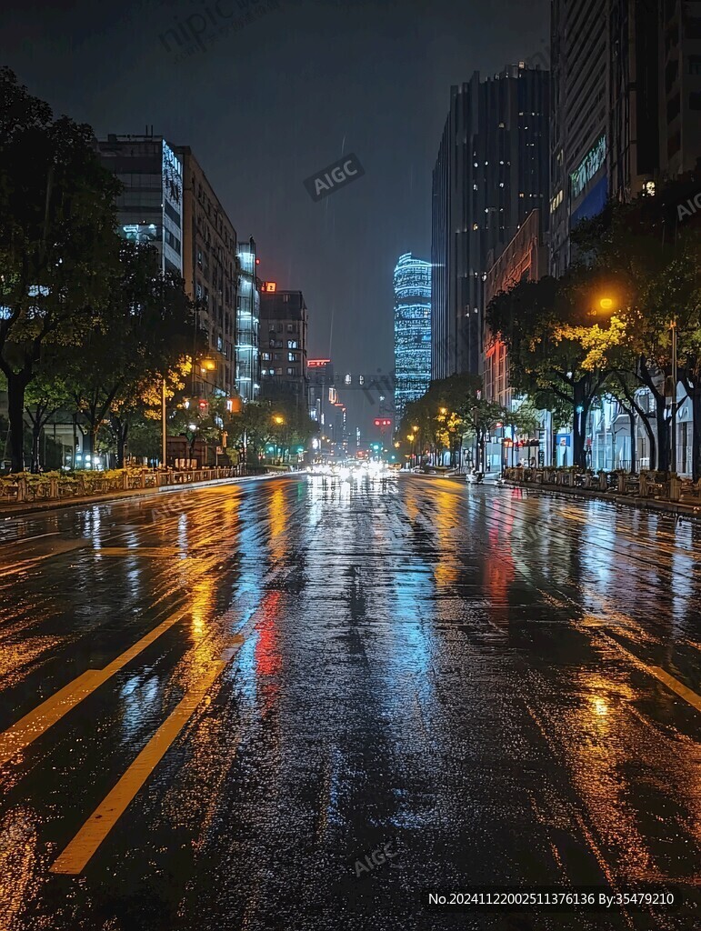 都市雨夜