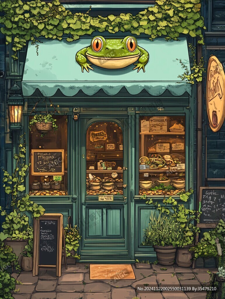 店門口插畫