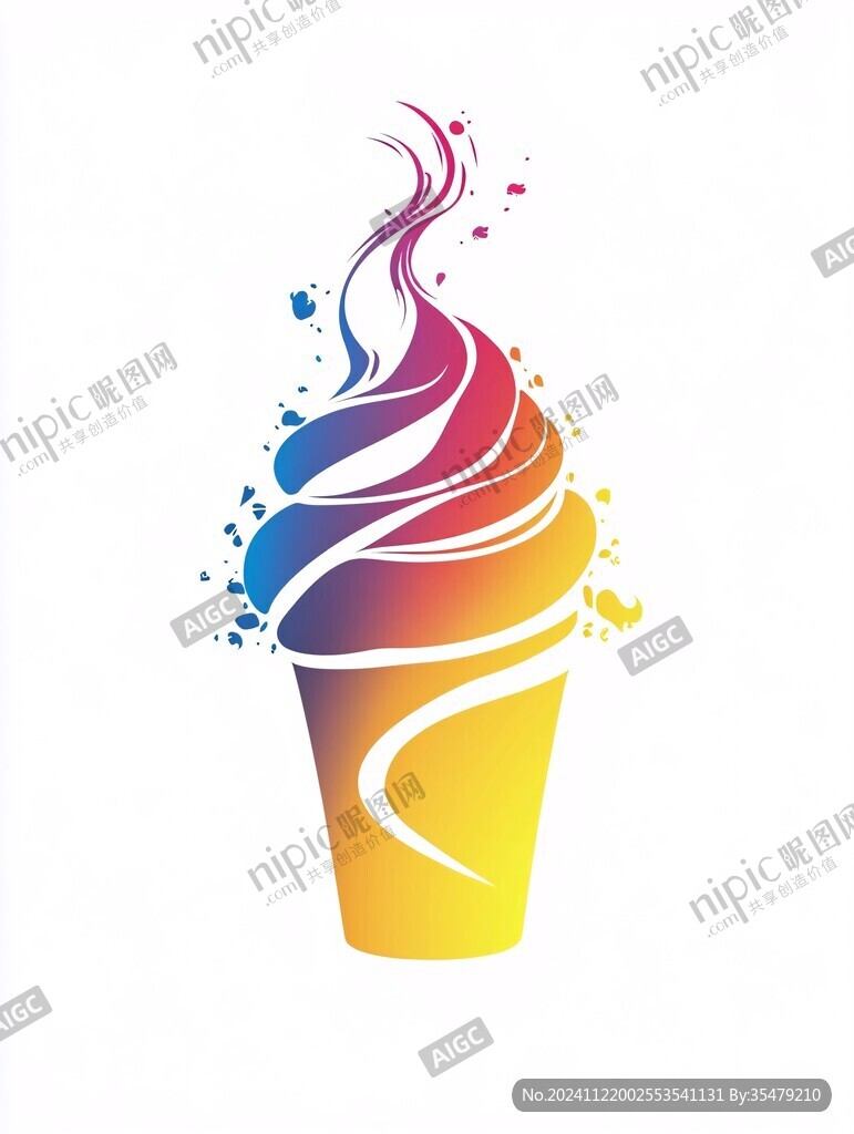 筒雪糕冷飲logo
