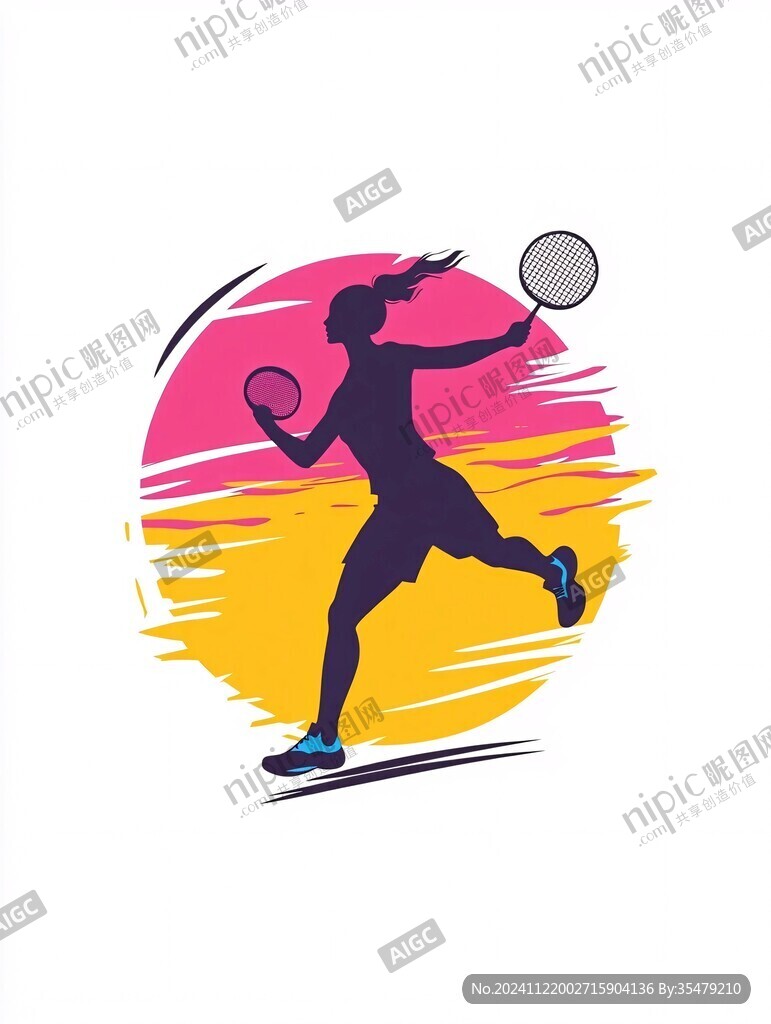 網球運動員logo