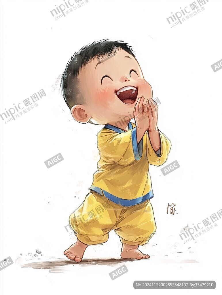咿呀學(xué)步插畫(huà)