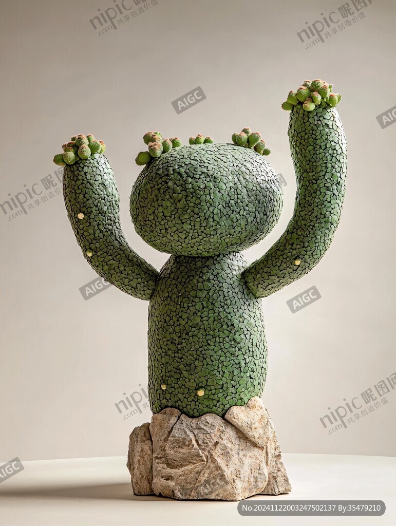 仙人掌雕塑