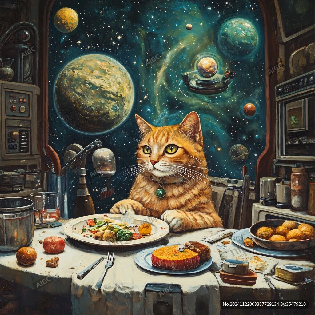 手繪貓咪星球