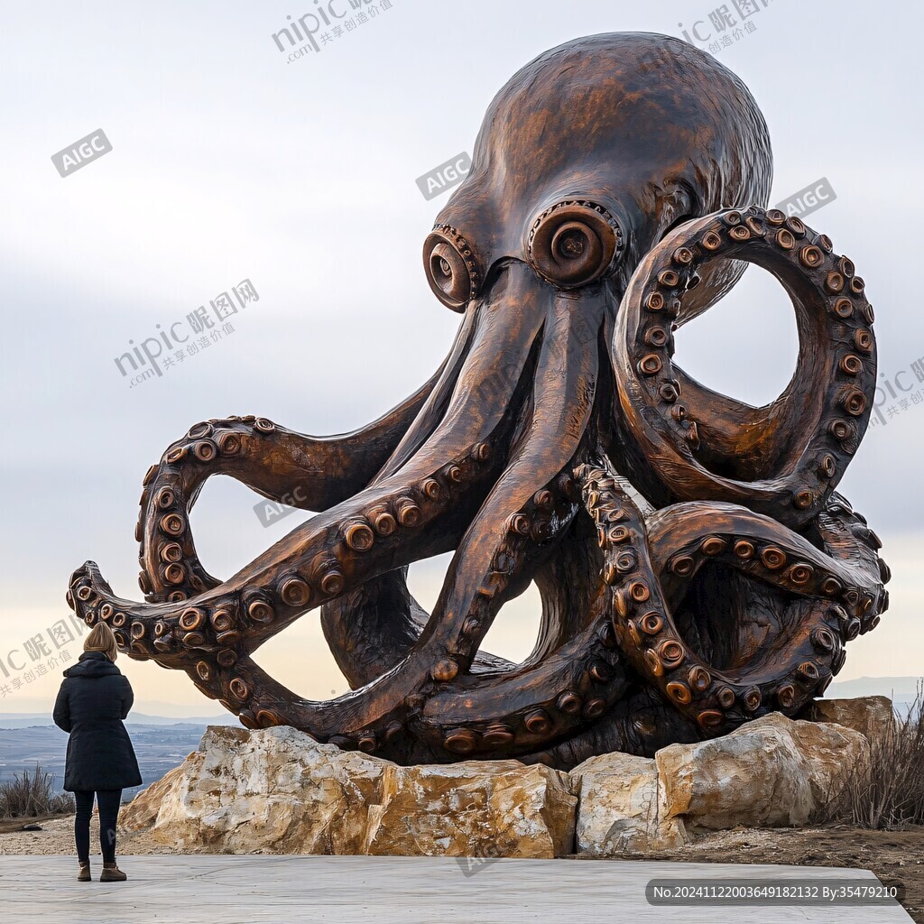 巨型章魚雕塑