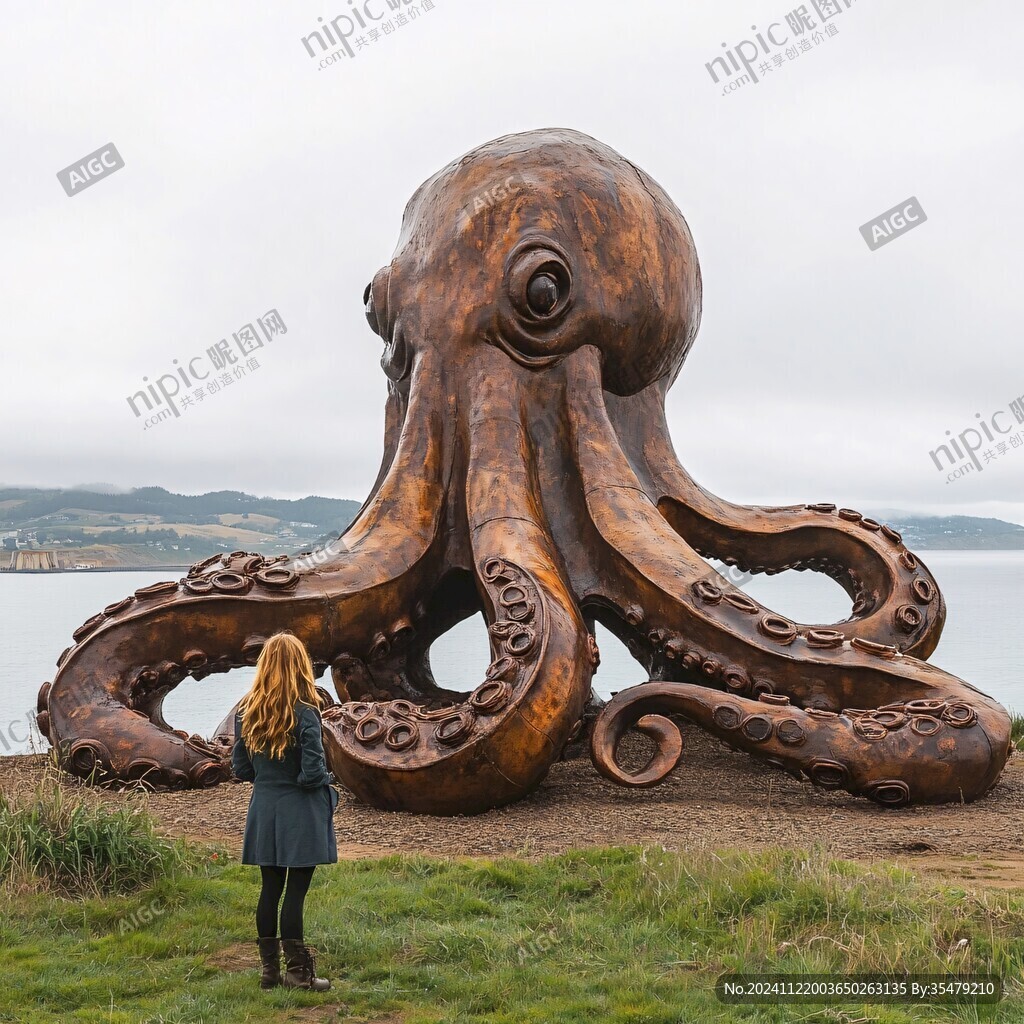 巨型章魚雕塑