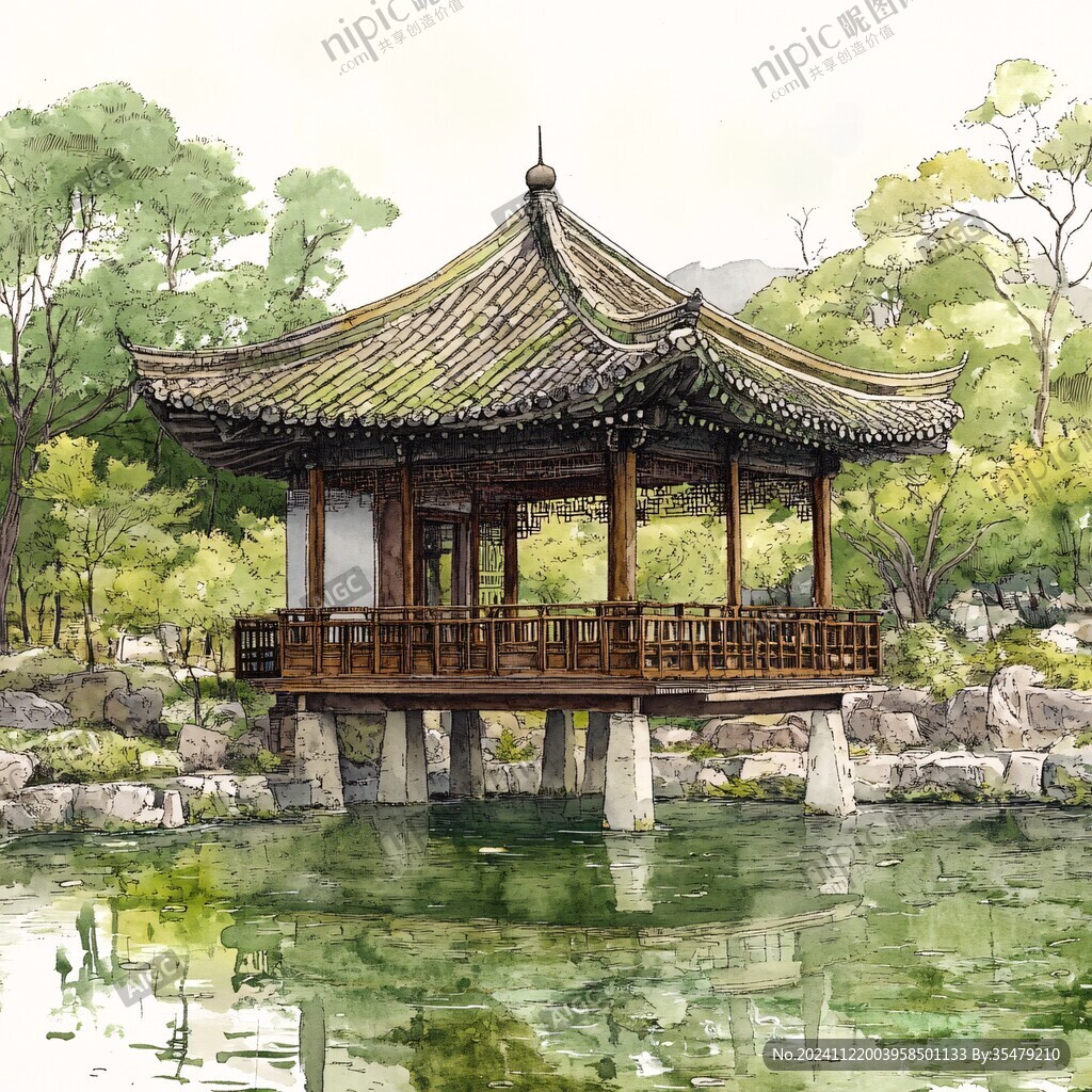 古亭水彩畫