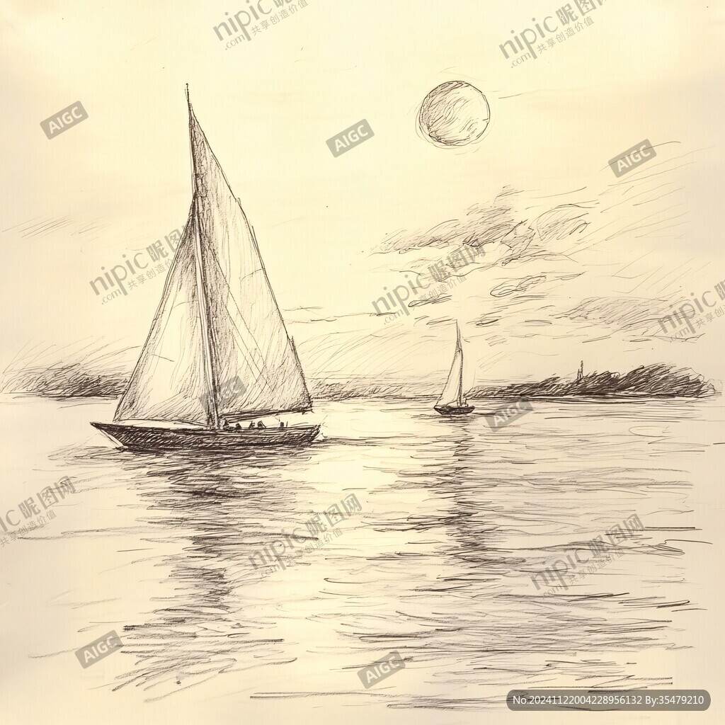 揚帆遠航素描