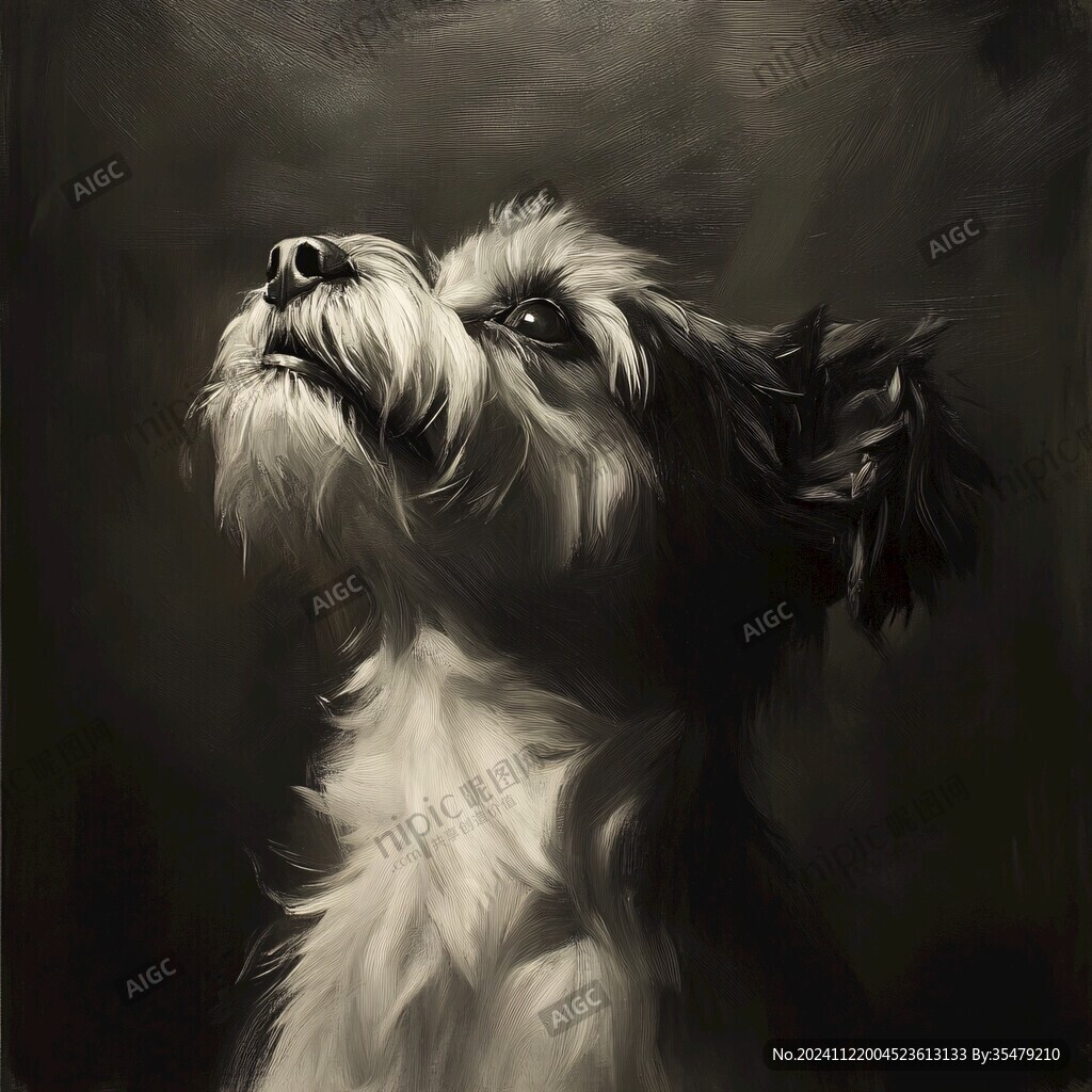 狗狗手繪鼠繪插畫
