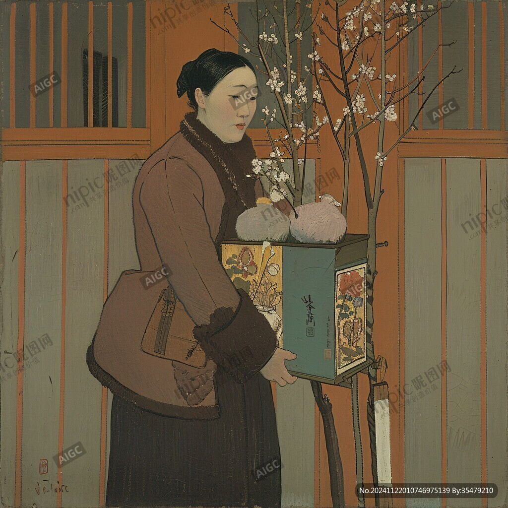 木版插畫吉田街道