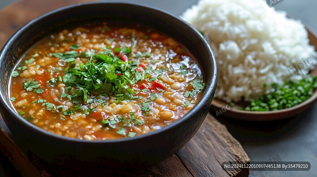 番茄豆湯飯