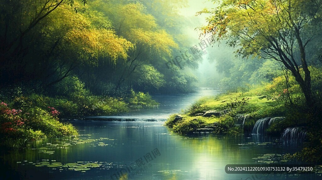 夢幻仙境溪水