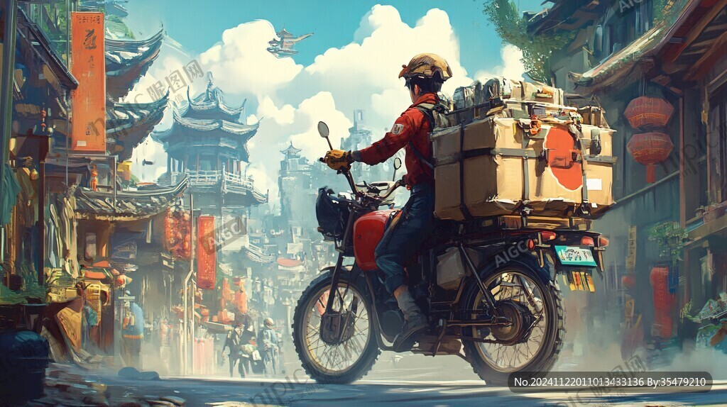 郵遞員的摩托車