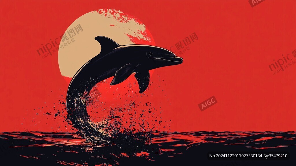 海豚創(chuàng)意插畫