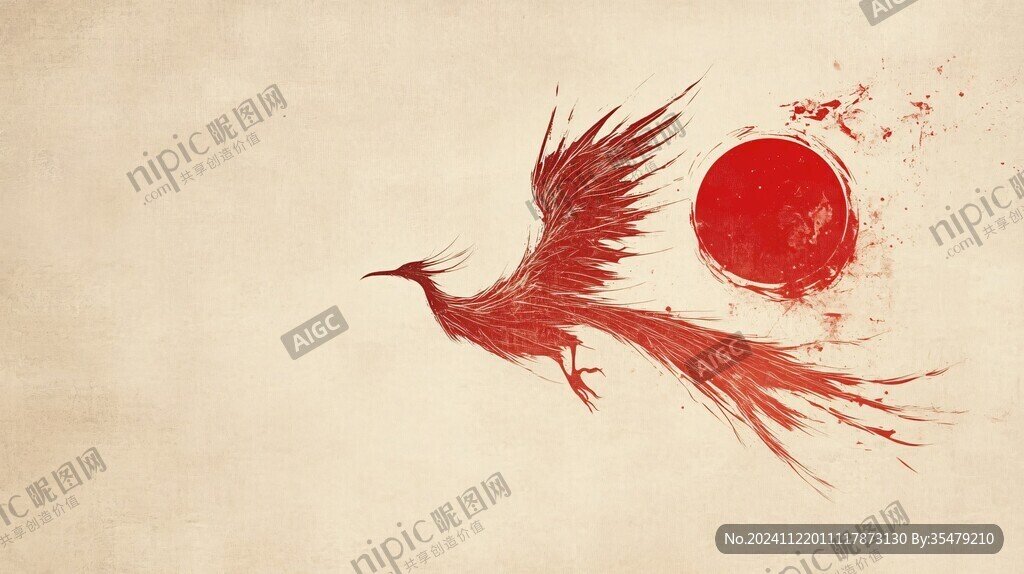 朱雀插畫