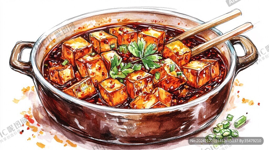 手繪麻婆豆腐