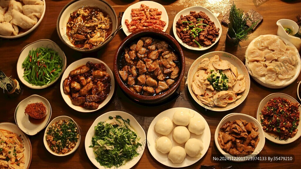 一桌客家美食