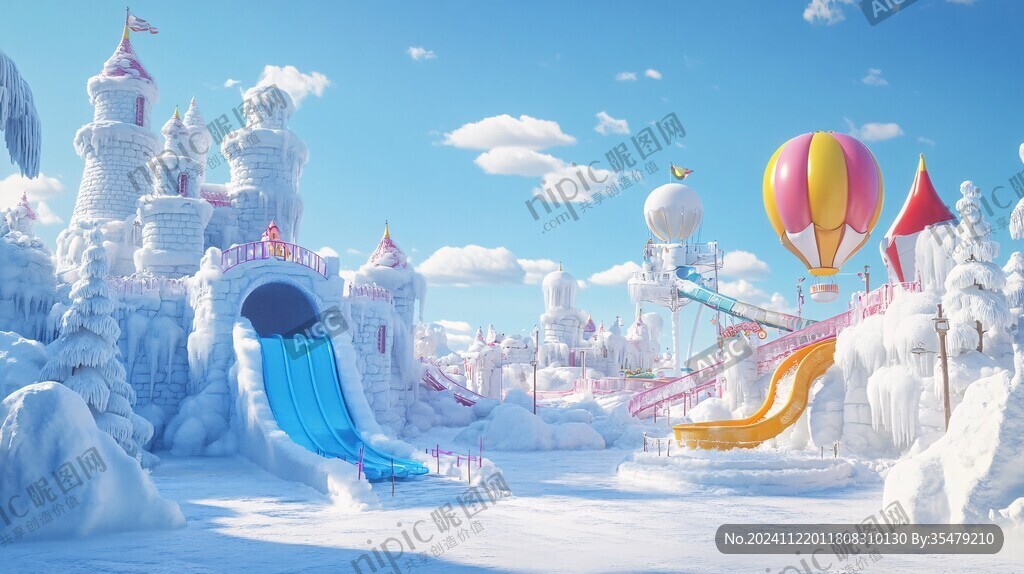 冰雪大世界插畫