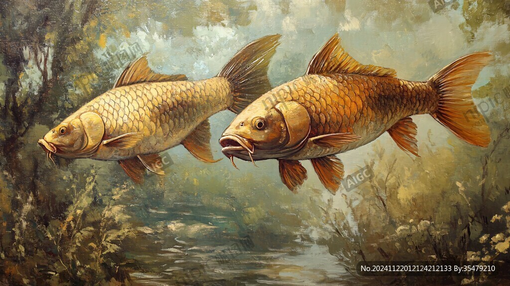 靜物鯉魚
