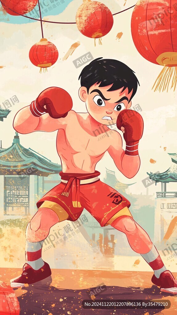 拳擊運動插畫
