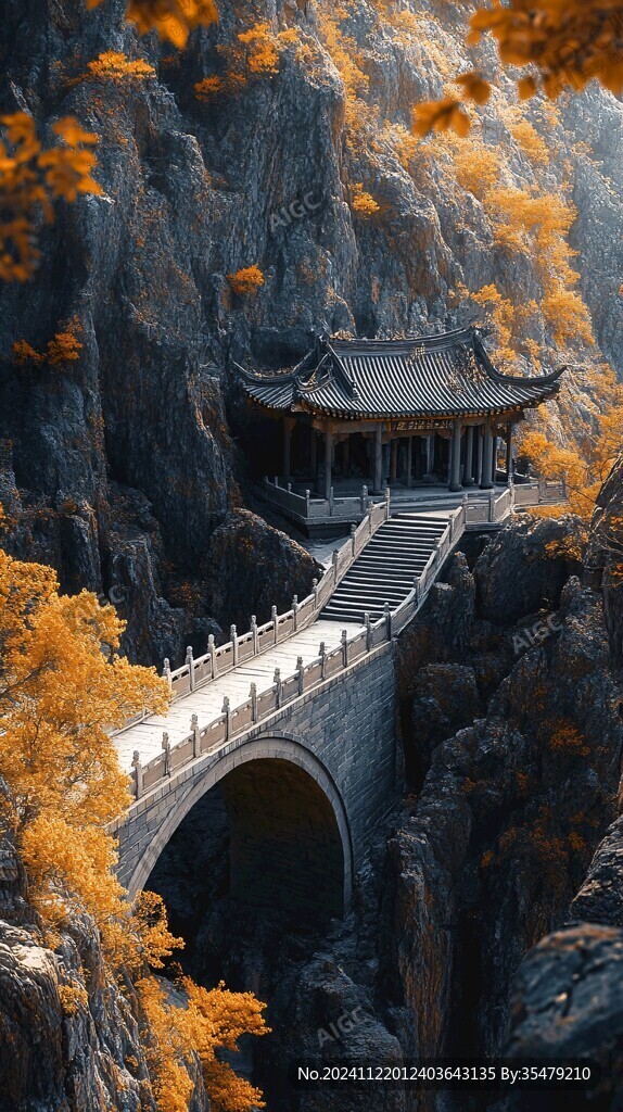 山水樓閣雅致意境風