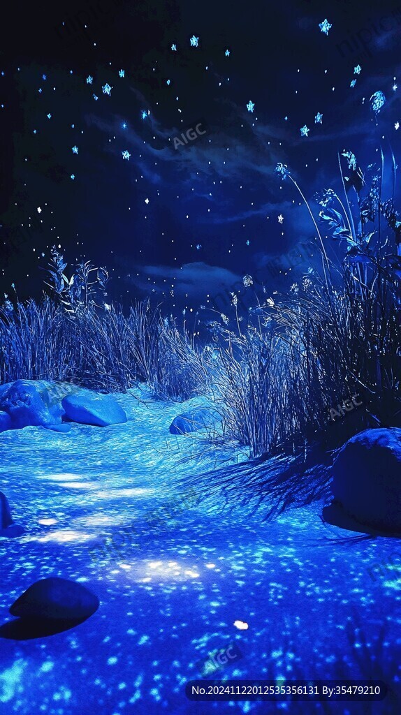 夢(mèng)幻藍(lán)色夜景