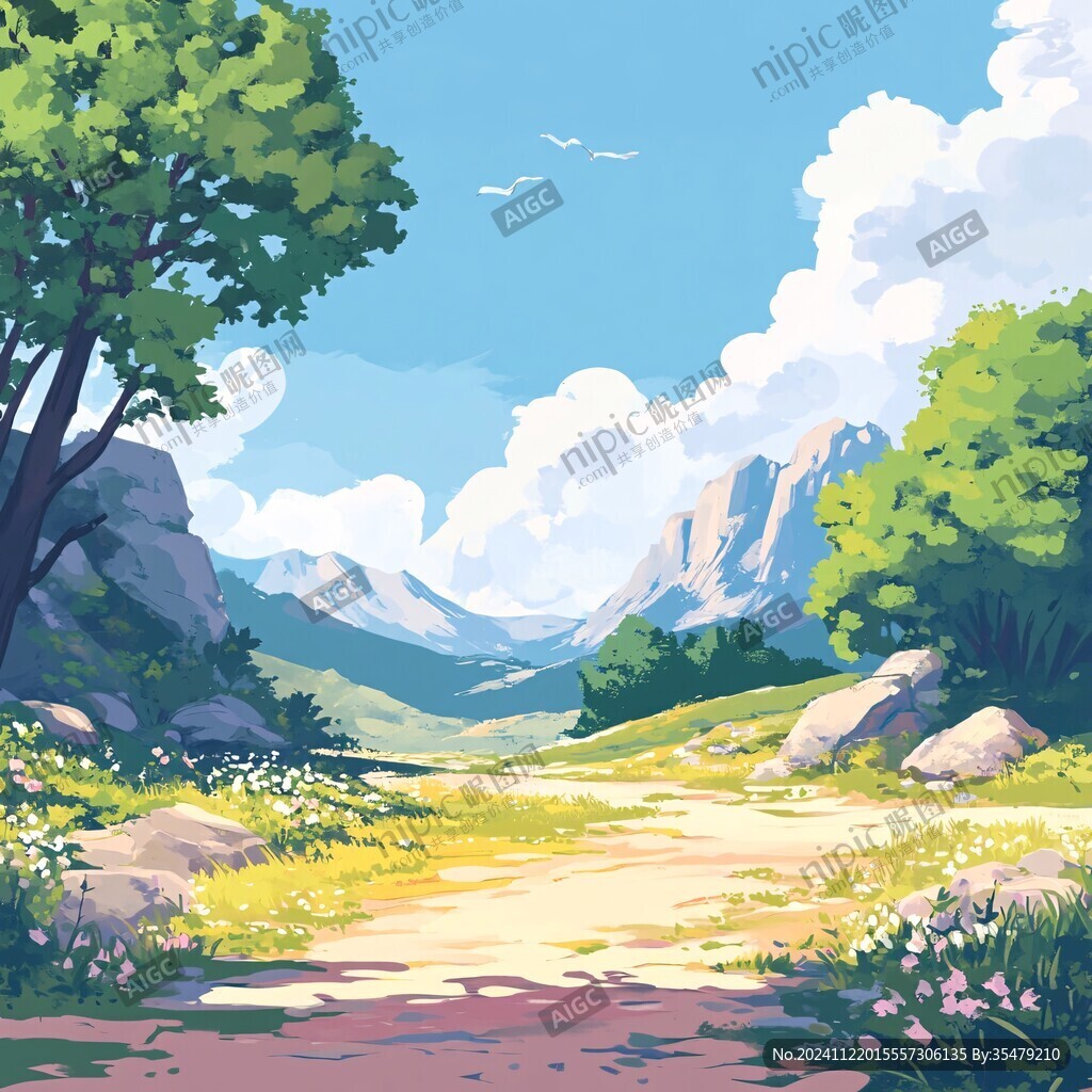 戶外場景插畫
