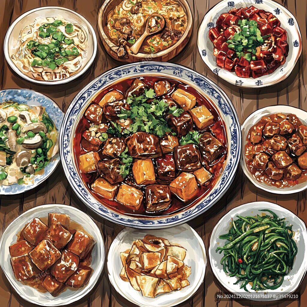 麻辣豆腐套餐打包