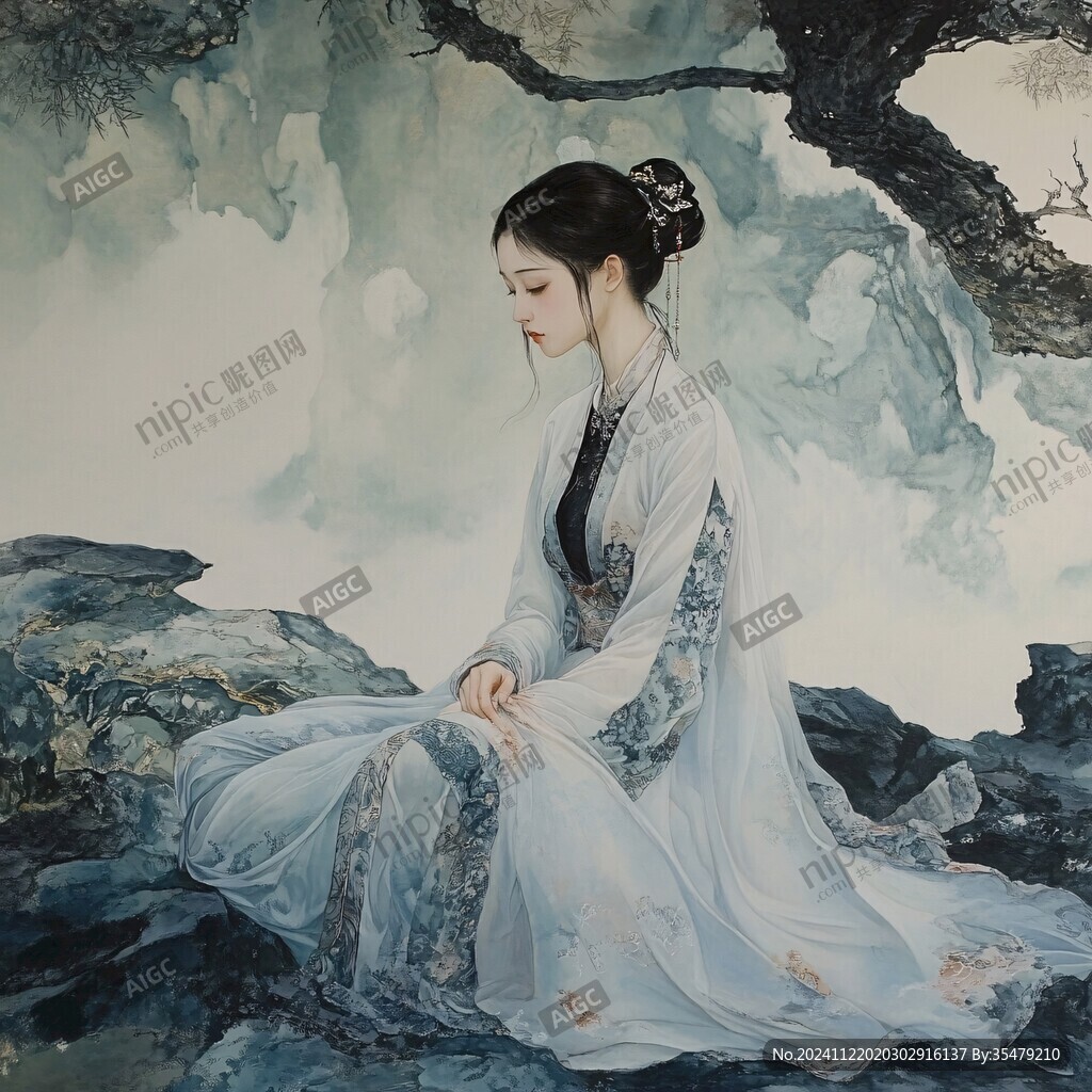 工筆少女