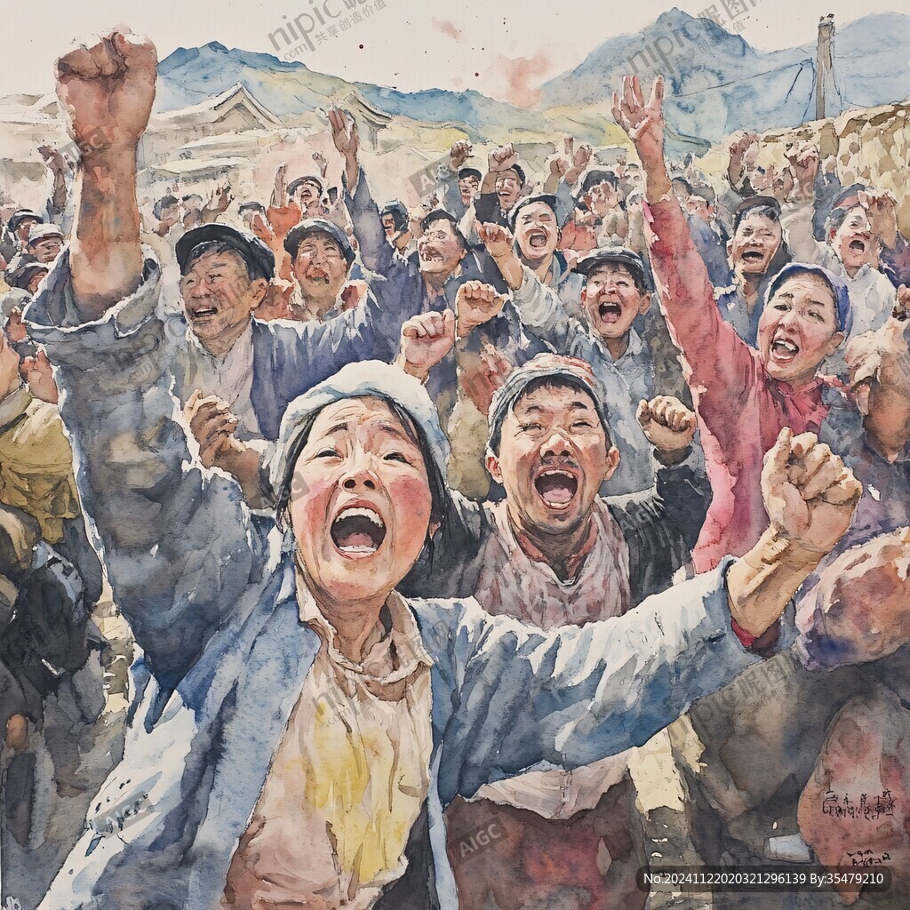 知青歲月油畫(huà)