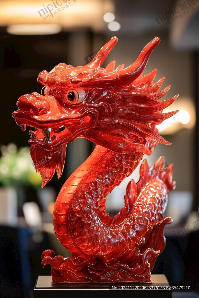 龍年大吉擺件