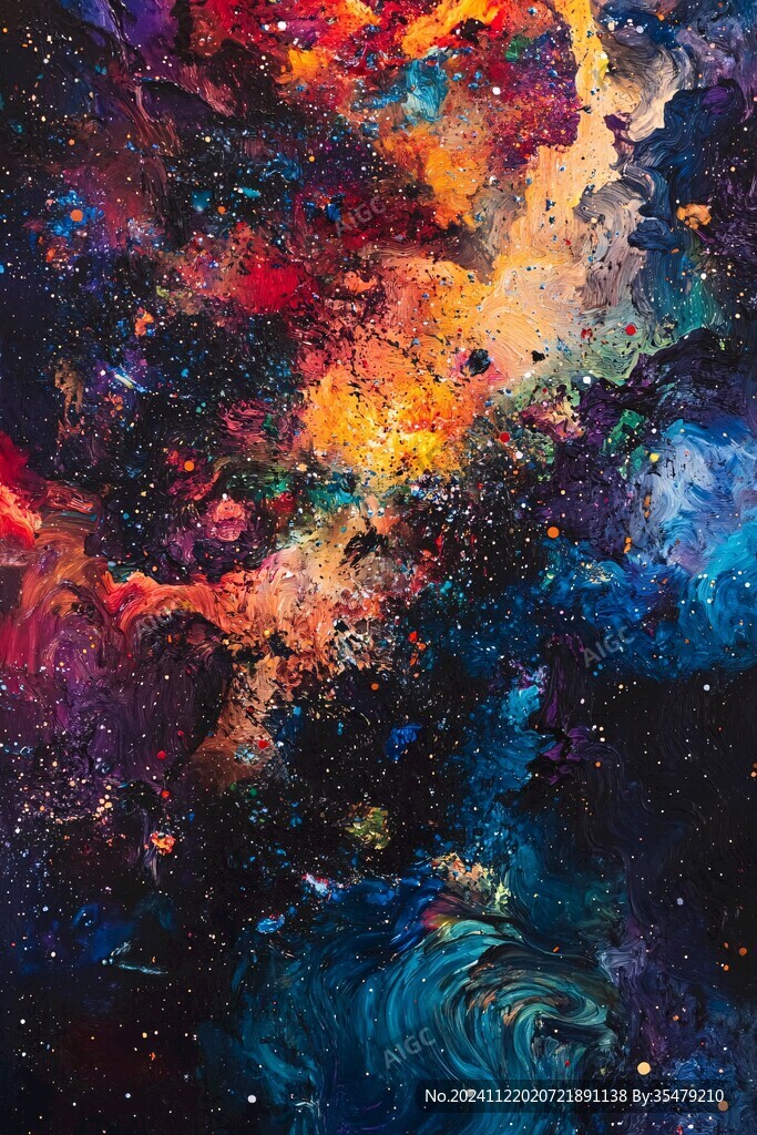 抽象寫意星辰大海