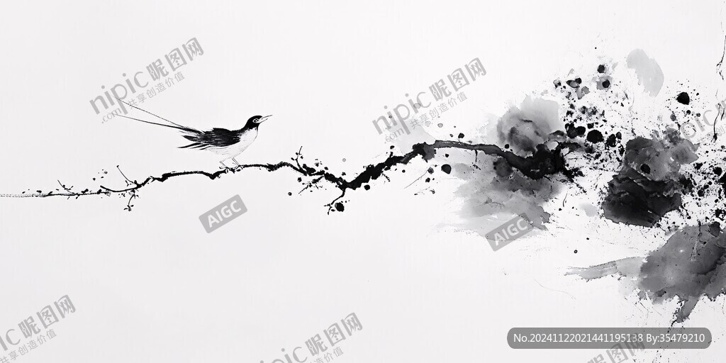 墨痕飛鳥