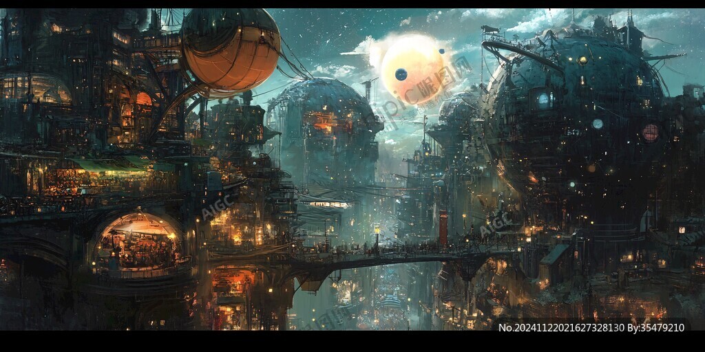 幻想城市風景