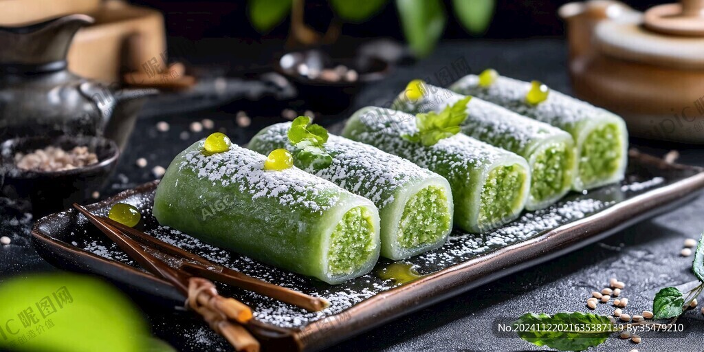 菠菜涼糕
