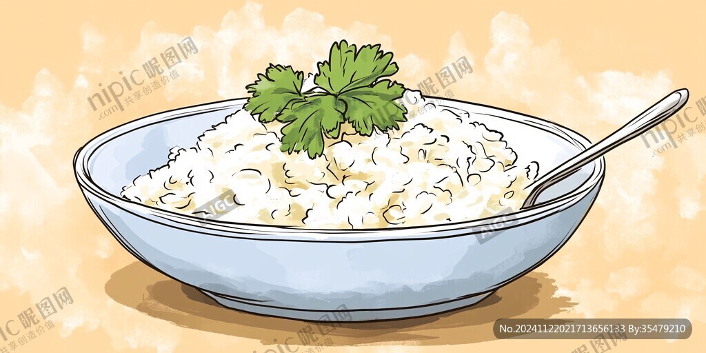 疙瘩湯插畫
