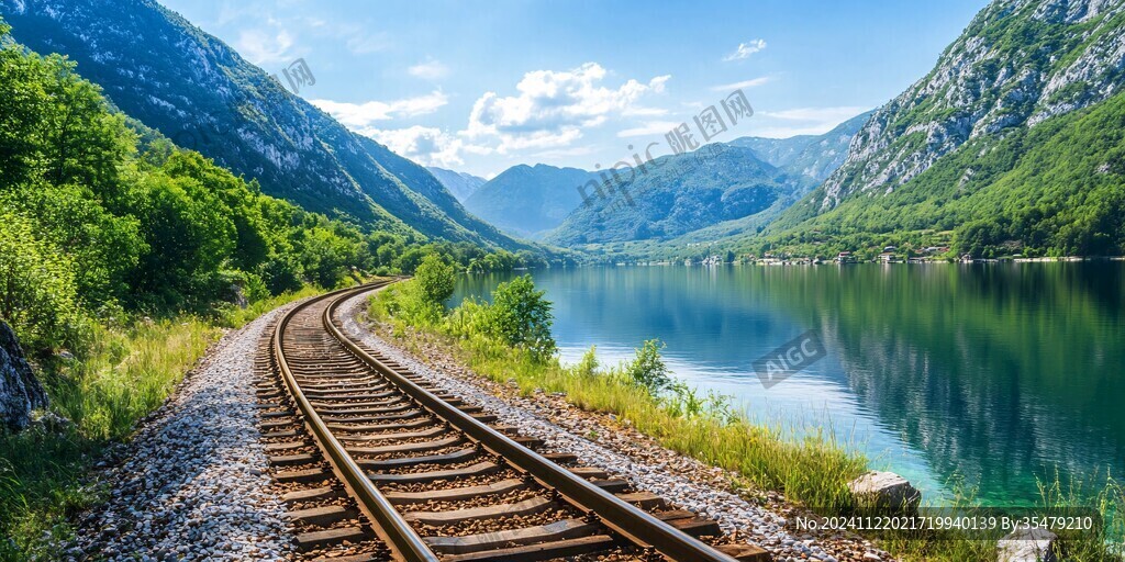 鐵路沿線旅途風(fēng)景