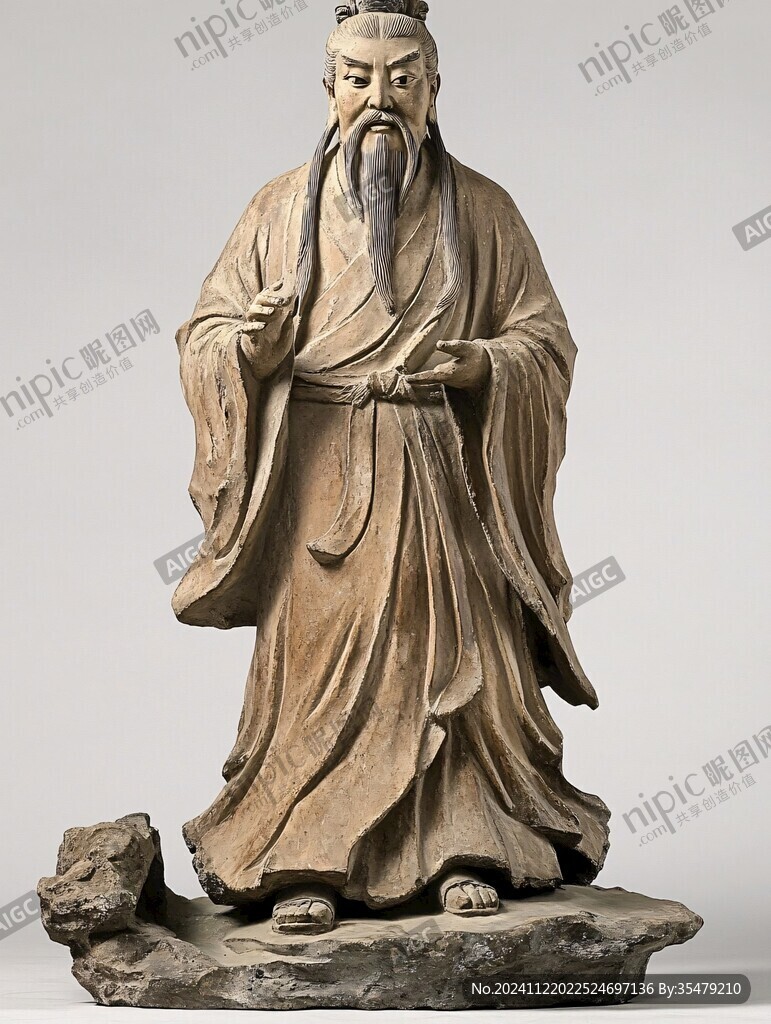 神醫華佗木雕