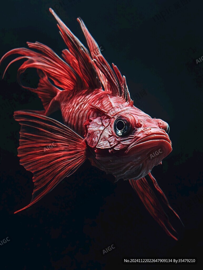 3d立體畫金魚
