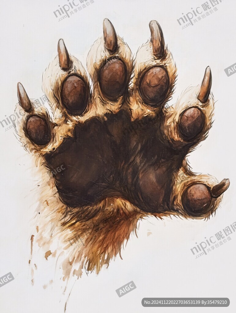 創意貓爪插畫
