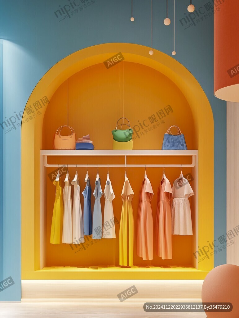 創(chuàng)意童裝店童裝店內(nèi)景