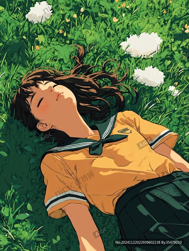 青春風少女插畫