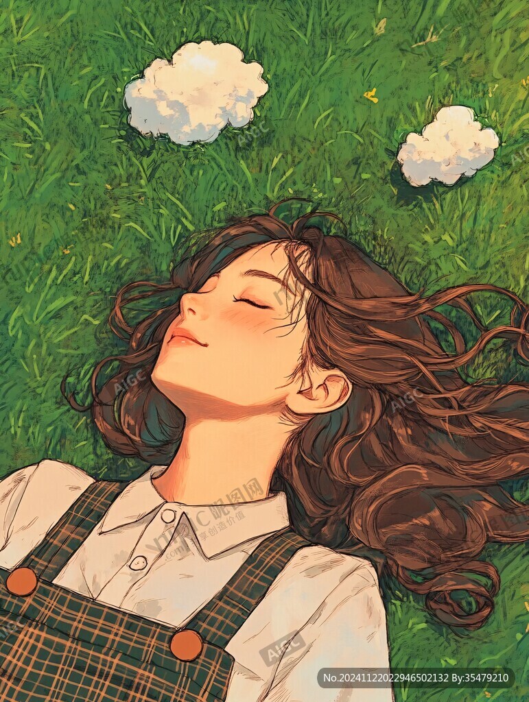 青春風少女插畫