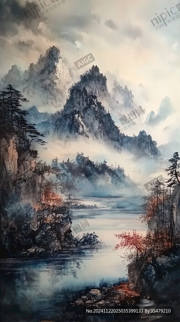 彩墨山水