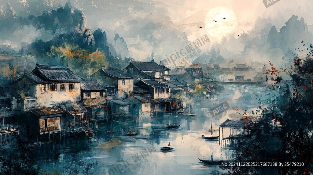 唯美浪漫江南水鄉風情