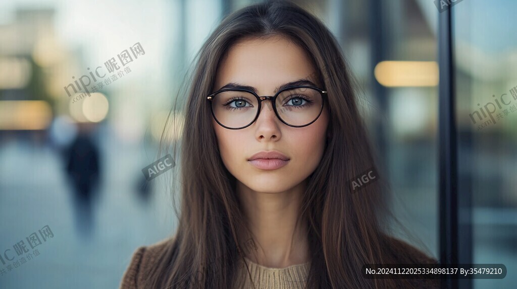 戴眼鏡美女