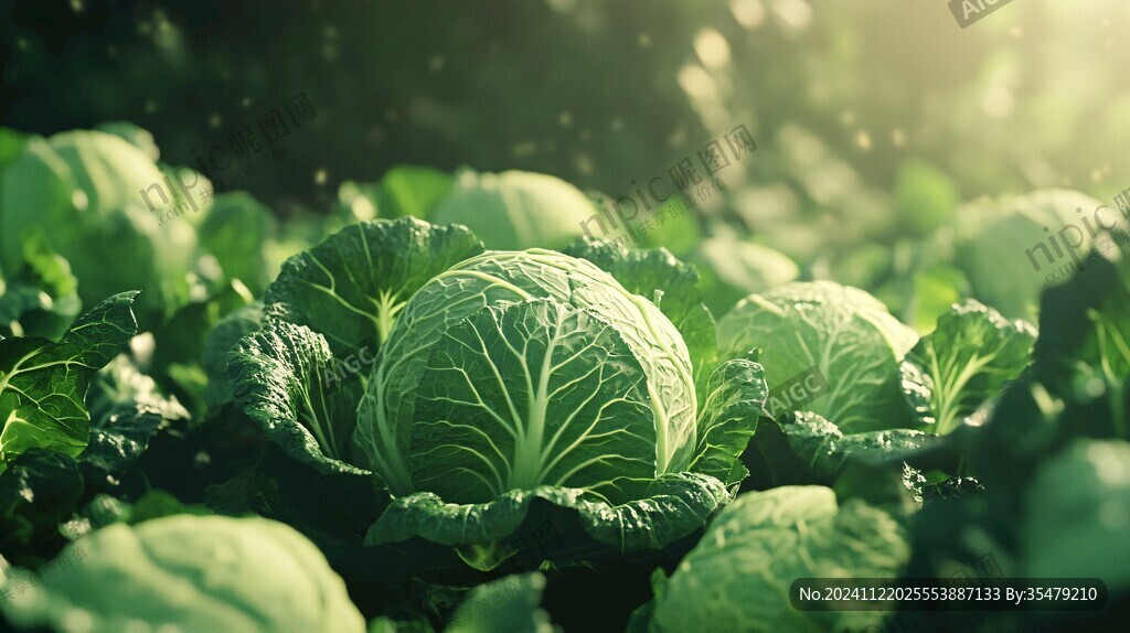 陽光下的青菜